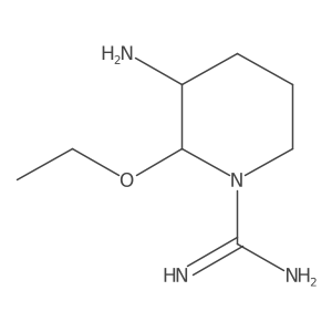(3S)-3-Amino-2-ethoxy-1-piperidinecarboximidamide Structure
