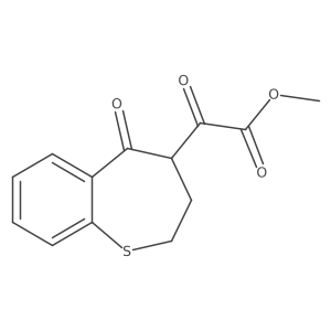 Methyl 2-oxo-2-(5-oxo-2,3,4,5-tetrahydrobenzo[b]thiepin-4-yl)acetate Structure