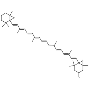 (3S)-5,6:5a(2),6a(2)-Diepoxy-5,5a(2),6,6a(2)-tetrahydro-I(2),I(2)-caroten-3-ol结构式