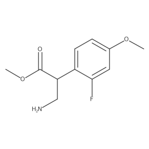 Methyl 3-amino-2-(2-fluoro-4-methoxyphenyl)propanoate结构式