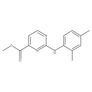 Methyl 2-[(2,4-dimethylphenyl)amino]pyrimidine-4-carboxylate Structure