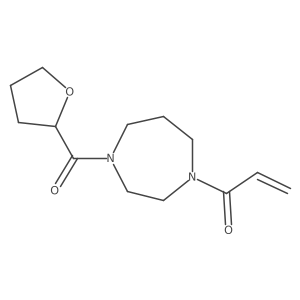 1-[4-(Oxolane-2-carbonyl)-1,4-diazepan-1-yl]prop-2-en-1-one Structure