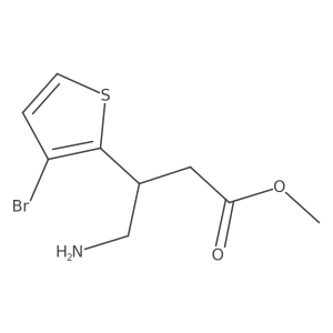 Methyl 4-amino-3-(3-bromothiophen-2-yl)butanoate Structure