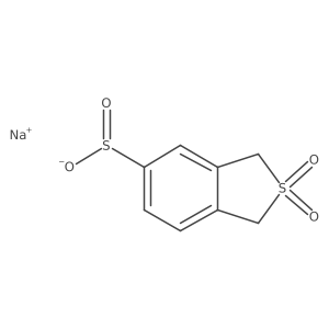 Sodium 2,2-dioxo-1,3-dihydro-2lambda6-benzothiophene-5-sulfinate Structure