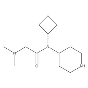 N-cyclobutyl-2-(dimethylamino)-N-(piperidin-4-yl)acetamide Structure