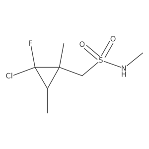 1-(2-chloro-2-fluoro-1,3-dimethylcyclopropyl)-N-methylmethanesulfonamide Structure