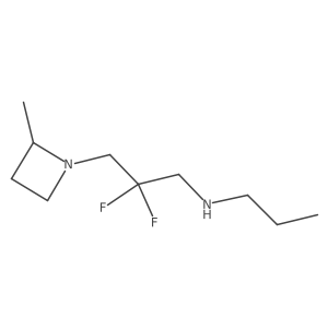 [2,2-Difluoro-3-(2-methylazetidin-1-yl)propyl](propyl)amine Structure