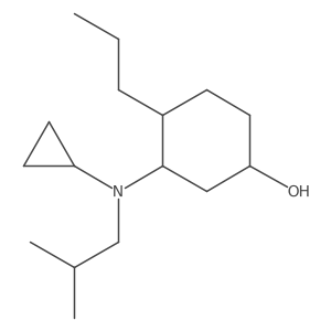 3-[Cyclopropyl(2-methylpropyl)amino]-4-propylcyclohexan-1-ol Structure