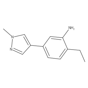 2-ethyl-5-(1-methyl-1H-pyrazol-4-yl)aniline结构式