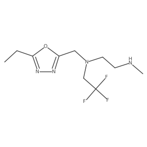 [(5-Ethyl-1,3,4-oxadiazol-2-yl)methyl][2-(methylamino)ethyl](2,2,2-trifluoroethyl)amine Structure