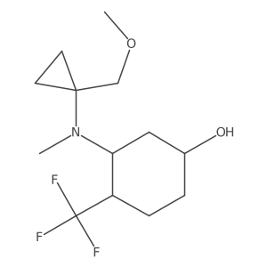 3-{[1-(Methoxymethyl)cyclopropyl](methyl)amino}-4-(trifluoromethyl)cyclohexan-1-ol结构式