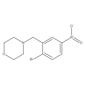 4-(2-Bromo-5-nitrobenzyl)-morpholine结构式