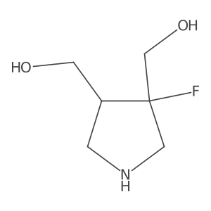 [3-Fluoro-4-(hydroxymethyl)pyrrolidin-3-yl]methanol Structure