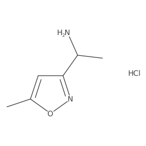 1-(5-Methyl-1,2-oxazol-3-yl)ethan-1-amine hydrochloride Structure