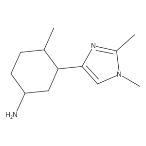 3-(1,2-dimethyl-1H-imidazol-4-yl)-4-methylcyclohexan-1-amine Structure