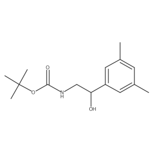 tert-butyl N-[2-(3,5-dimethylphenyl)-2-hydroxyethyl]carbamate结构式