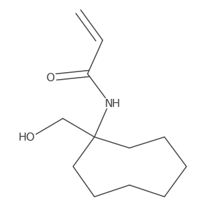 N-[1-(Hydroxymethyl)cyclooctyl]prop-2-enamide结构式