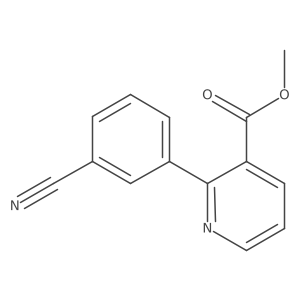 2-(3-Cyano-phenyl)-nicotinic acid methyl ester结构式