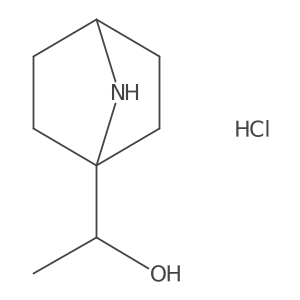 1-(7-Azabicyclo[2.2.1]heptan-1-yl)ethan-1-ol hydrochloride结构式