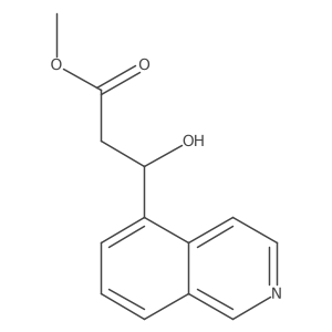 methyl (3S)-3-hydroxy-3-(isoquinolin-5-yl)propanoate Structure