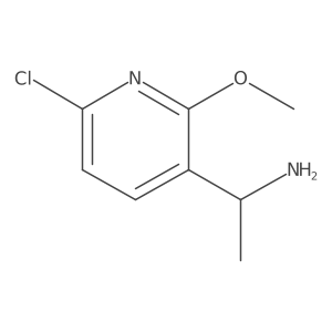 (1R)-1-(6-chloro-2-methoxypyridin-3-yl)ethan-1-amine Structure