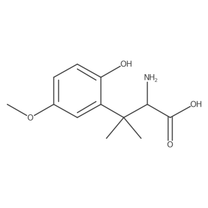 2-Amino-3-(2-hydroxy-5-methoxyphenyl)-3-methylbutanoic acid结构式