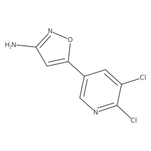5-(5,6-Dichloropyridin-3-yl)-1,2-oxazol-3-amine结构式