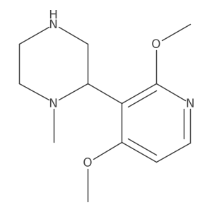 2-(2,4-Dimethoxypyridin-3-yl)-1-methylpiperazine Structure