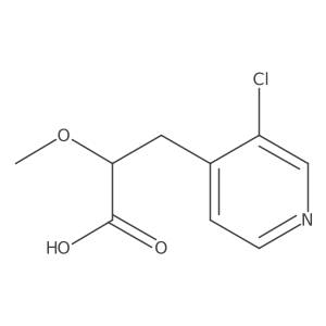 3-(3-Chloropyridin-4-yl)-2-methoxypropanoic acid结构式