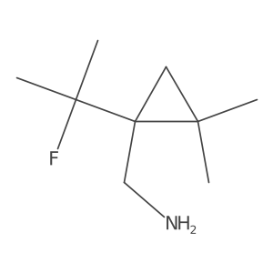 [1-(2-Fluoropropan-2-yl)-2,2-dimethylcyclopropyl]methanamine Structure