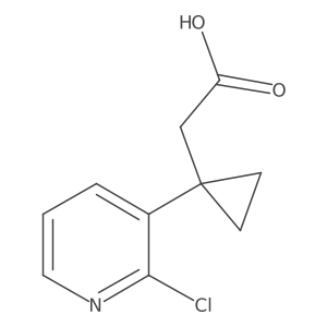 2-[1-(2-Chloropyridin-3-yl)cyclopropyl]acetic acid结构式