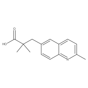 2,2-Dimethyl-3-(2-methylquinolin-6-yl)propanoic acid Structure