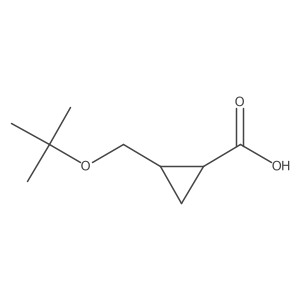 2-[(Tert-butoxy)methyl]cyclopropane-1-carboxylic acid结构式