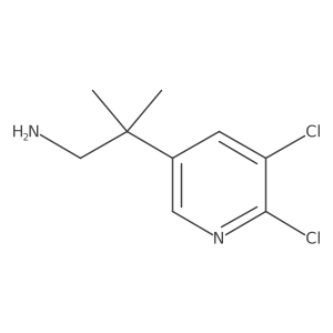 2-(5,6-Dichloropyridin-3-yl)-2-methylpropan-1-amine结构式