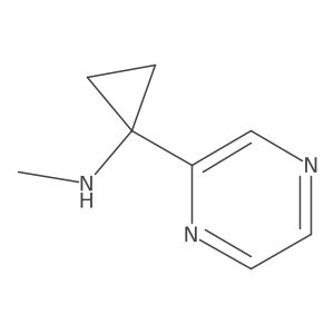 N-methyl-1-(pyrazin-2-yl)cyclopropan-1-amine Structure