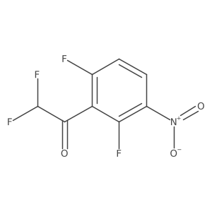 1-(2,6-Difluoro-3-nitrophenyl)-2,2-difluoroethan-1-one Structure