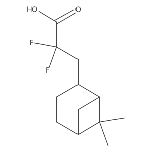 3-{6,6-Dimethylbicyclo[3.1.1]heptan-2-yl}-2,2-difluoropropanoic acid Structure