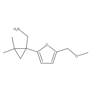 {1-[5-(Methoxymethyl)furan-2-yl]-2,2-dimethylcyclopropyl}methanamine结构式