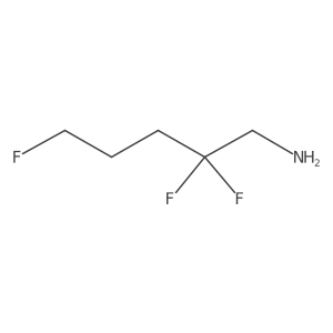 2,2,5-Trifluoropentan-1-amine Structure