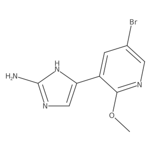 5-(5-bromo-2-methoxypyridin-3-yl)-1H-imidazol-2-amine结构式