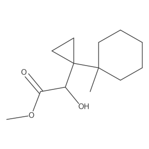 Methyl 2-hydroxy-2-[1-(1-methylcyclohexyl)cyclopropyl]acetate结构式