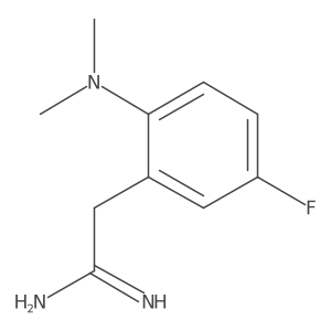 2-[2-(Dimethylamino)-5-fluorophenyl]ethanimidamide结构式