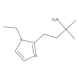 4-(1-ethyl-1H-imidazol-2-yl)-2-methylbutan-2-amine结构式