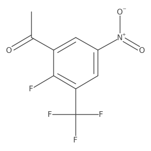 1-[2-Fluoro-5-nitro-3-(trifluoromethyl)phenyl]ethanone Structure