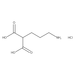 2-(3-Aminopropyl)propanedioic acid hydrochloride结构式