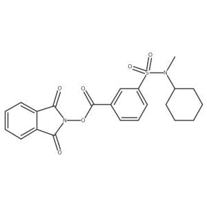 1,3-dioxo-2,3-dihydro-1H-isoindol-2-yl 3-[cyclohexyl(methyl)sulfamoyl]benzoate结构式