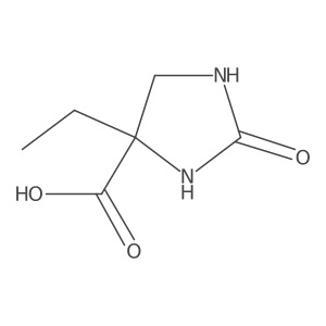 4-Ethyl-2-oxoimidazolidine-4-carboxylic acid结构式