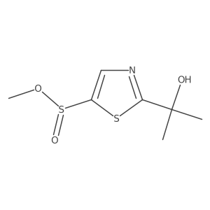 Methyl 2-(2-hydroxypropan-2-yl)thiazole-5-sulfinate Structure