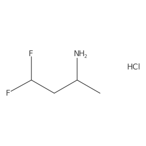 (R)-4,4-Difluorobutan-2-amine hydrochloride结构式
