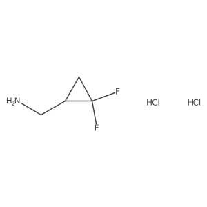 (R)-(2,2-Difluorocyclopropyl)methanamine dihydrochloride Structure